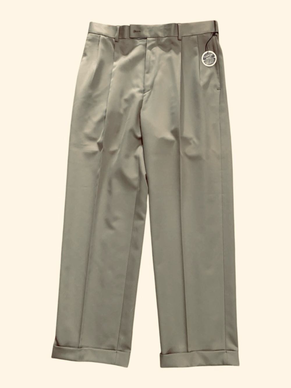 Men’s SaddleBred Pleated Pants Comfort Waist Wrinkle Resistant Size 38X34 NWT